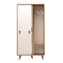 Hanah Home Armario con Espejo Roble y Blanco